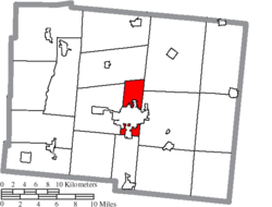 Map of Logan County Ohio Highlighting Lake Township.png