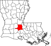 Map of Louisiana highlighting Saint Landry Parish.svg