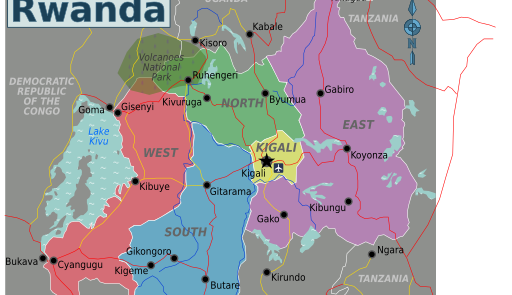 Map of Rwanda