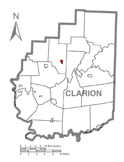 Vị trí trong Quận Clarion, Pennsylvania