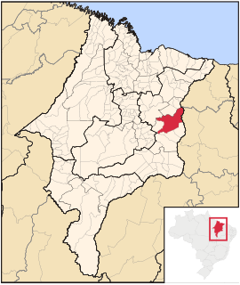 Location of the municipality of Caxias in Maranhão