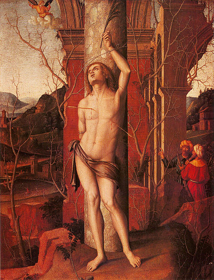 Saint Sebastian, (Museum of Fine Arts, Budapest) Marco Palmezzano - Saint Sebastian.jpg