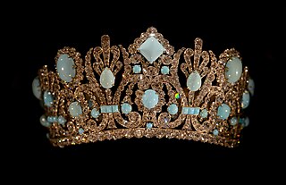 <span class="mw-page-title-main">Marie Louise Diadem</span> Diamond and turquoise diadem