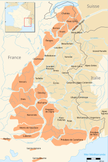 Massifs des Préalpes map-fr.svg