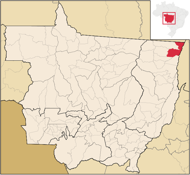 Localização de Santa Terezinha em Mato Grosso