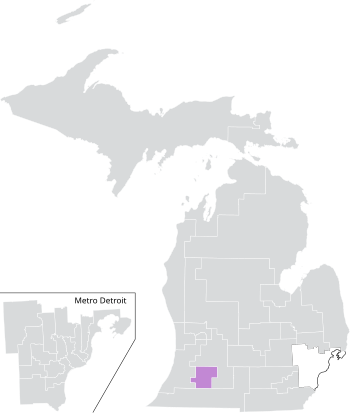 Michigan Senate District 19 (2022).svg