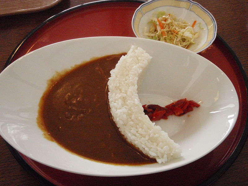 File:Minakami arch dam curry rice.jpg