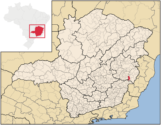 Localização de Ipanema em Minas Gerais