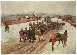 Entrée du régiment Volodarsky à Novotcherkassk par Mitrophane Grekov.