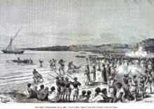Mogadishu in 1883 Mogadishu in 1856.png