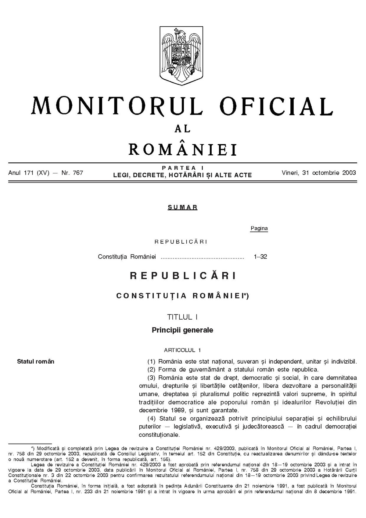 Constitution Of Romania Wikipedia