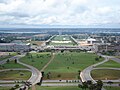 View of the Monumental Axis in Brasília