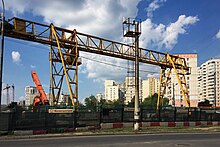 Moscow, construction of Verkhnie Likhobory metro station (31202042490).jpg