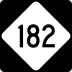 North Carolina Highway 182 marker