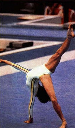 Gimnastičarka Nadia Comăneci na Olimpijadi u Montrealu