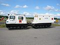 Snowmobile, a tracked vehicle (H555 of the Helsinki Fire Department), Finland.