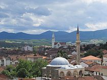 The Hadum Mosque and St. Paul Church characterize the historical city center Ndertesat Fetare.jpg