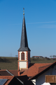 English: Chruch (Detail) in Rimmels, Nuesttal, Hesse, Germany"