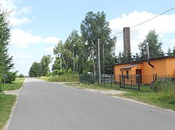 Haus am Straßenrand in Olszany