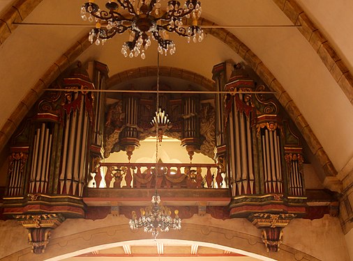 Organ of the mission church in Carmel-by-the-Sea, California