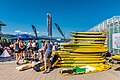 English: Surfing competition Deutsch: Wellenreiten-Bewerb