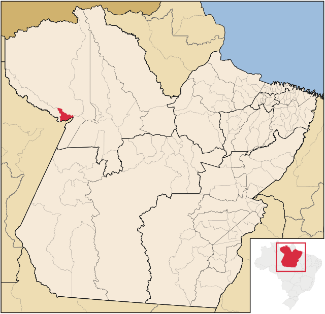 Localização de Terra Santa no Pará