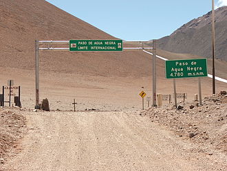 Grenzübergang am Paso del Agua Negra