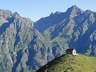 Am Passo della Manina mit Pizzo Coca.