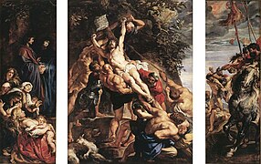 Rubens, Innalzamento della croce, 1610