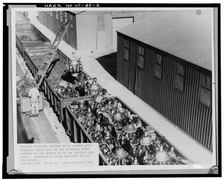 File:Photographic copy of historic photograph. July-Dec. 1947 OAMA. (Original print located at Ogden Air Logistics Center, Hill Air Force Base, Utah). Photographer unknown. - Hill HAER UTAH,6-LAY.V,2-2.tif