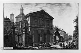 Piranesi:Basilica di San Sebastiano fuori le mura di Roma (lept; 1748-1774)