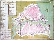 1756 - Plan de la ville, château et arsenal de Brest.