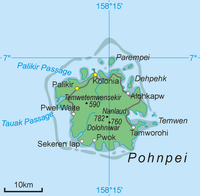 Mapa de Pohnpei