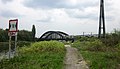 Pont de la Bleuse-Borne. Railroad bridge over the Scheldt river near Anzin. Valenciennes - Saint-Amand-les-Eaux line. TER41842 train to Lille Flandres. - panoramio.jpg