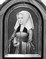 Anonym: Porträt einer jungen Frau mit Wimpel, um 1515.