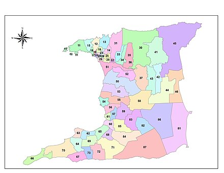 Santa Flora Trinidad Map Postal Codes In Trinidad And Tobago - Wikiwand