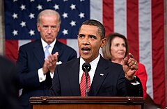 President Barack Obama delivers a health care address to a joint session of Congress at the U.S. Capitol in Washington, D.C., Sept. 9, 2009.jpg