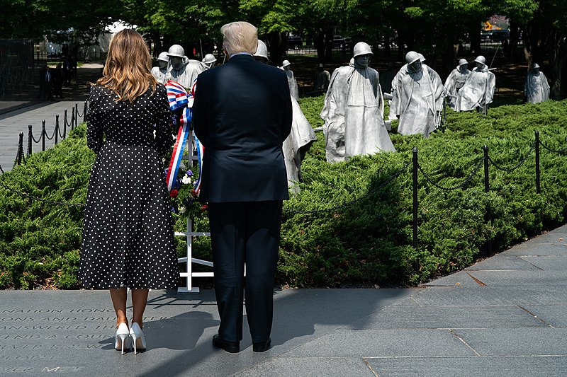 File:President Trump and the First Lady Participates in a Wreath Laying Ceremony (50057866208).jpg