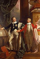 Edward aged eleven (right) and his older brother William, portrait by Benjamin West, 1778