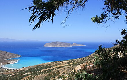 The island of Pseira from the coast near Platanos.