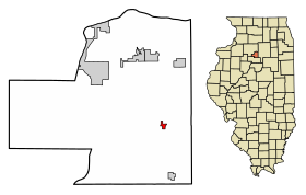 Putnam County Illinois Incorporated and Unincorporated areas McNabb Highlighted.svg