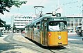 Rotterdamse Elektrische Tram N.V. (RET), Düwag tram 361 bij Centraal Station te Rotterdam.