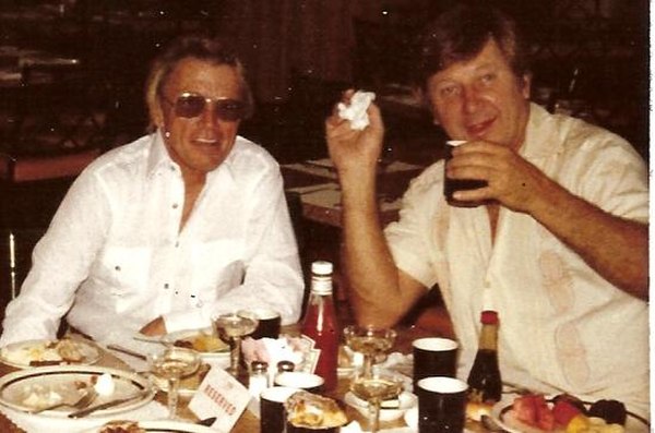 Barnes (left) with his brother Lou, c. 1983