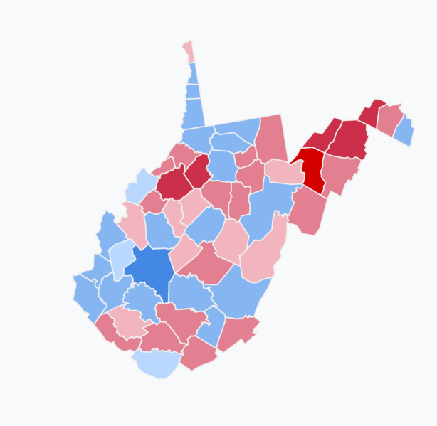 File:Results of the 2018 Senate election in West Virginia.png