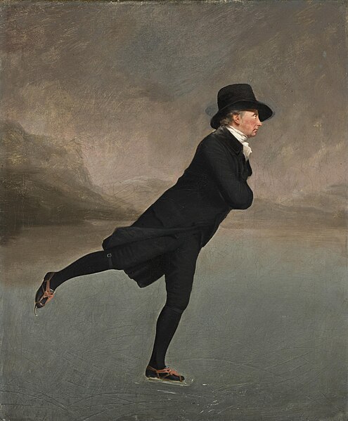 The Skating Minister by Henry Raeburn, depicting a member of the Edinburgh Skating Club in the 1790s