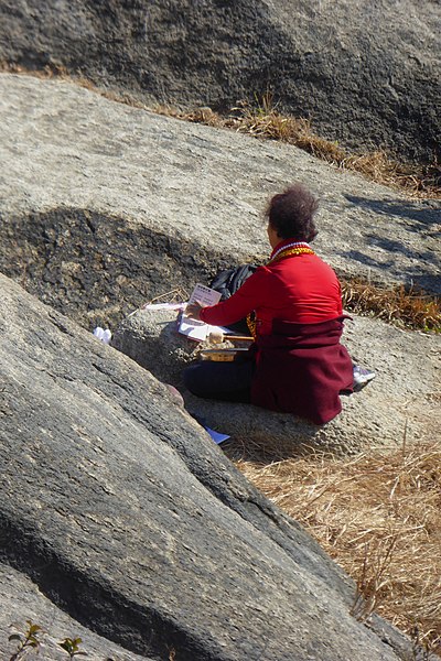 File:Ritual Practitioner on Inwangsan Mountain (Detail).jpg