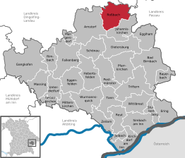 Kaart van Roßbach