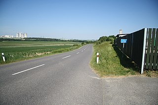 Silnice II/396 nedaleko Rouchovan