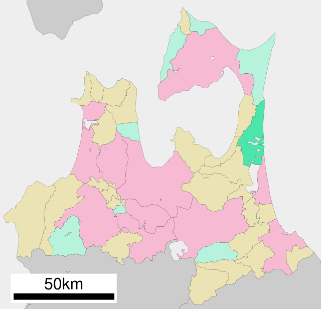Lage Rokkashos in der Präfektur