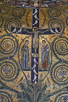 Roma San Clemente Abside Mosaico Dettaglio4.JPG